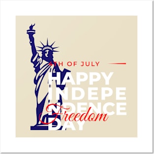 Happy Independence Day USA Freedom, 4th of July Posters and Art